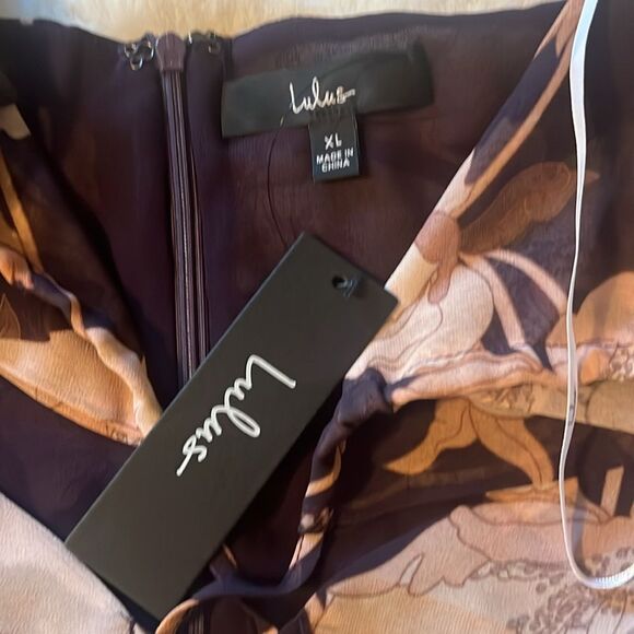 New Lulus Blooming Elegance Purple Floral Cutout Halter Maxi Dress Size XL - Picture 9 of 12